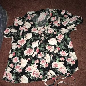 Flower crop top